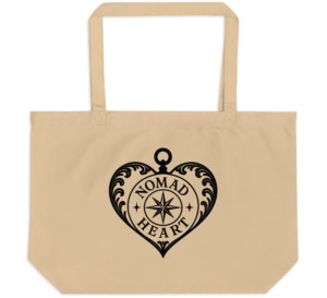Large organic tote bag