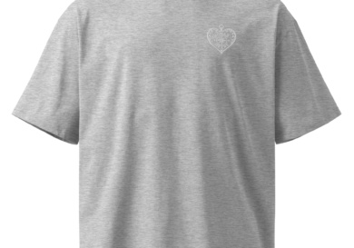 Unisex organic oversized high neck t-shirt