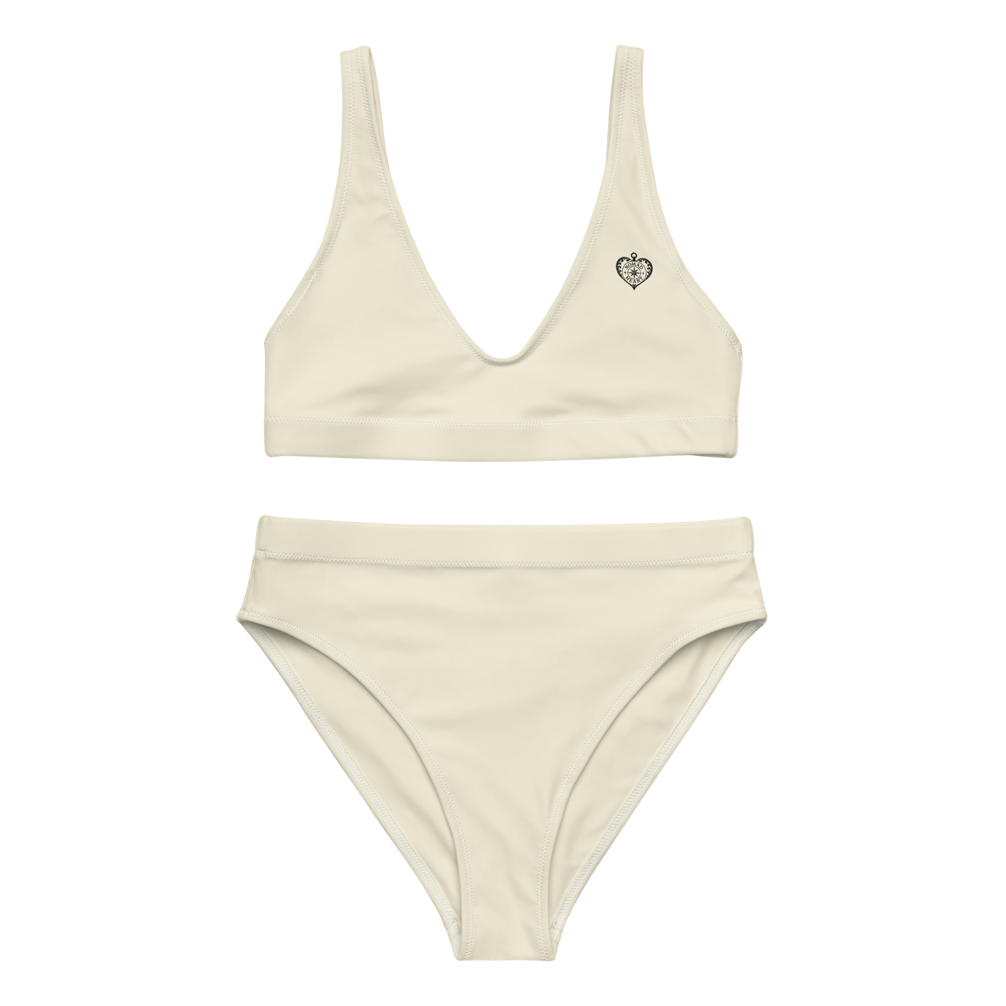Recycled high-waisted bikini